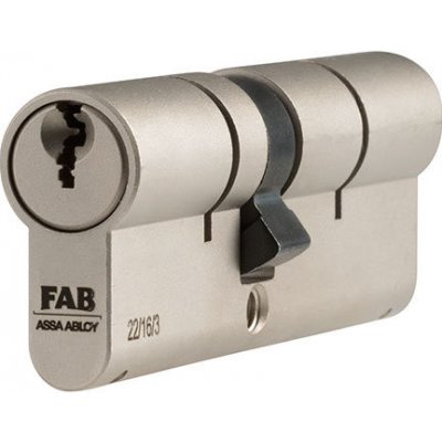 Assa Abloy FAB 3*** PROFI, 50+55 mm Nikl, s prostupovou spojkou – Zboží Mobilmania