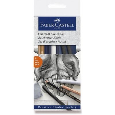 FABER-CASTELL Výtvarné potřeby Charcoal Sketch sada 7 ks