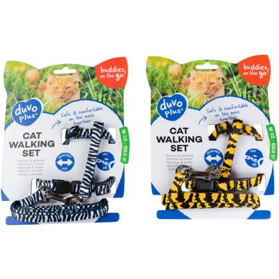 Duvo+ Postroj cat nylon ZOO mix 20 - 35 10 mm – Zboží Dáma