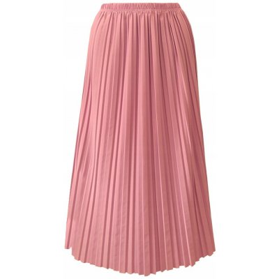 Fashionweek dámská maxi skládaná plisovaná sukně BRAND14 růžovy – Zboží Dáma