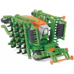 Siku Farmer Traktor se secím přívěsem 1:87