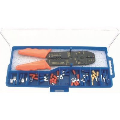 DEDRA Kleště univerzální krimpovací + sada koncovek – Zbozi.Blesk.cz