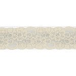 Elastická krajka, 50mm - ivory – Zboží Dáma