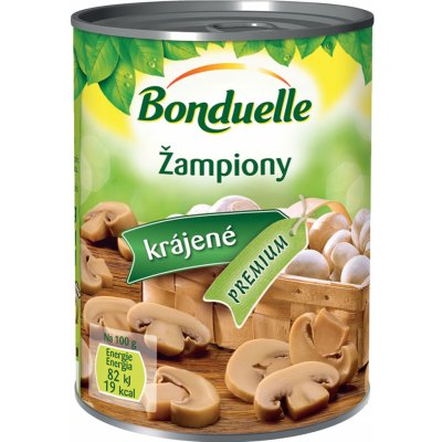 Bonduelle Žampiony krájené premium 425 ml 400 g