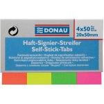 Samolepící záložky záložky Donau - 20 x 50 mm, 4 neonové barvy – Hledejceny.cz