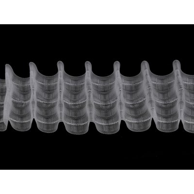 Záclonovka šíře 75 mm tužkové řasení Varianta: transparent, Balení: 1 m – Hledejceny.cz