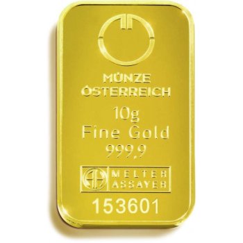 Münze Österreich zlatý slitek kinebar 10 g
