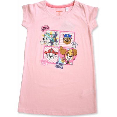 Eplus M dívčí noční košile "Tlapková Patrola" - růžová