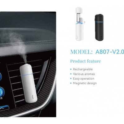 Unicato Difuzer ULTRASONIC CAR A807 Černý do auta s oleji | Zboží Auto