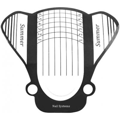 Expa-nails šablony black summer fólie průhledné 500 ks – Zboží Dáma