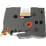Páska pro popisovače BROTHER TZE-B21 Fluorescent Orange / Black print 9mm - kompatibilní – Hledejceny.cz