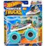 Mattel Hot Wheels Auto Monster Trucks Kaskadérské kousky set s vrakem kov – Hledejceny.cz