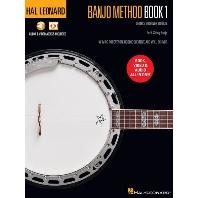 Hal Leonard Banjo Method Book 1 Deluxe Beginner Edition tabulatury na banjo + audio +video – Zbozi.Blesk.cz