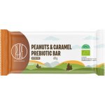 BrainMax Pure Peanuts & Caramel Prebiotic Bar prebiotická tyčinka arašídy a karamel BIO 60 g – Zboží Dáma