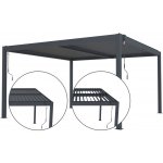 G21 Bioklimatická pergola Austin 4 x 4 m, antracitová hliníková – Hledejceny.cz