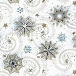 PAW Ubrousek 33x33cm Vločky zlaté a tyrkysové – Zboží Dáma