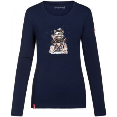 Dámské tričko Almgwand TRAUNERALM tmavě modrá – Zboží Dáma