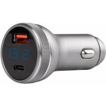 Amio USB nabíječka do auta s voltmetrem 12/24V USB+USB-C 38W | | Zboží Auto