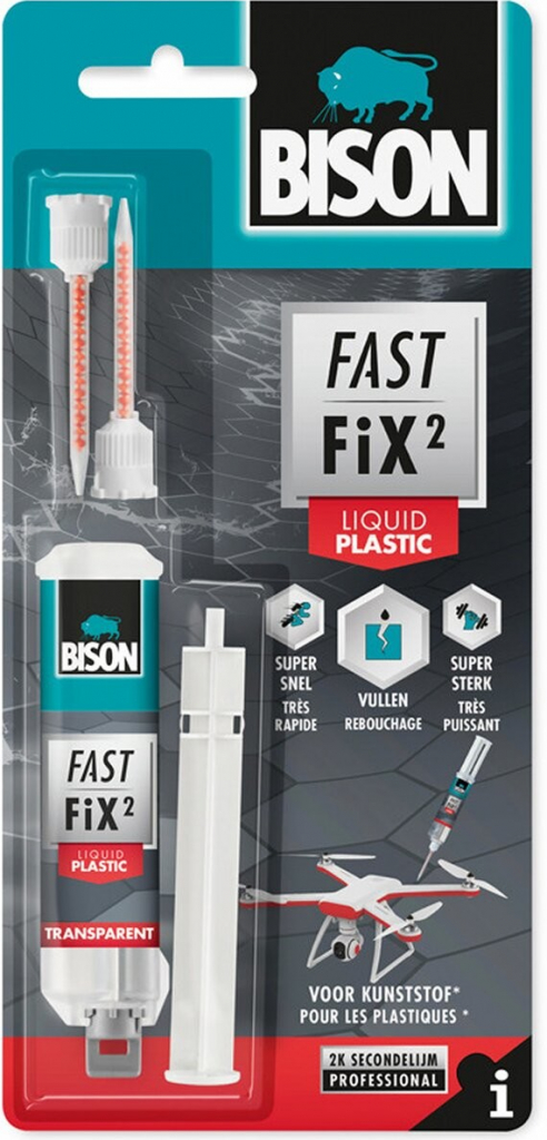 Bison Fast fix Plastic 10 g transparentní