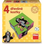 Dino obrázkové kostičky Krteček 4 kostky – Hledejceny.cz