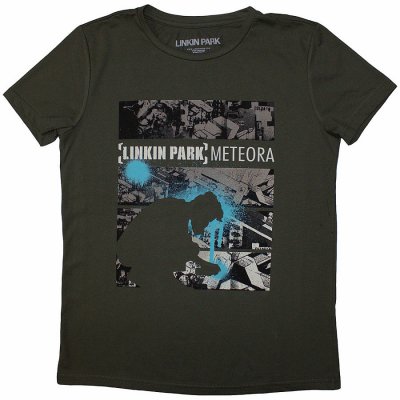 Linkin Park tričko, Meteora Drip Collage Green – Zboží Mobilmania