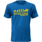 Pánské tričko Evoluce Jezdectví modrá