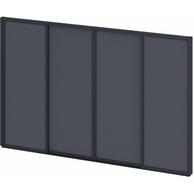 Rojaplast posuvná ZÁSTĚNA 4 m pro bioklimatickou pergolu - šedočerná – Zboží Dáma