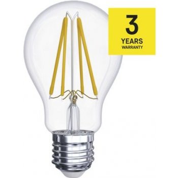 Emos LED žárovka Filament A60 A++ 6W E27 neutrální bílá