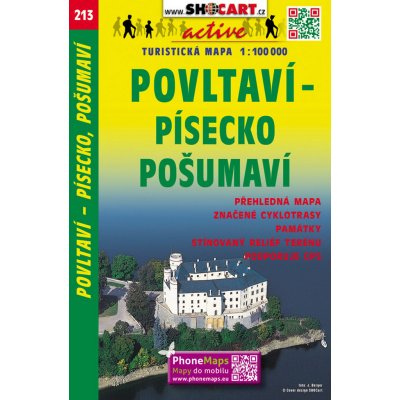 Povltaví-Písecko Pošumaví mapa 1:100 000 č. 213