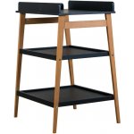 Černý přebalovací pult Quax Hip s bukovou podnoží 74x63 cm – Hledejceny.cz