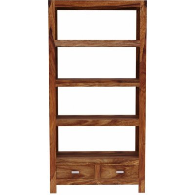 indickynabytek.cz Knihovna Gani se šuplíky 90x180x35 z indického masivu palisandr/sheesham – Zboží Dáma