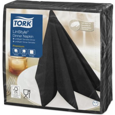 Tork Linstyle černý ubrousek večeře 2 vrstvý 1 balení = 50 ubrousků 478726 – Zboží Dáma