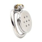 bdsm bondage shop Ultrakrátký nerezový pas cudnosti pro muže Škrtící kroužek 45 mm klec menší – Zboží Mobilmania