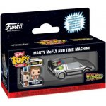 Funko Bitty Pop! Back To The Future Marty McFly And Time Machine – Hledejceny.cz