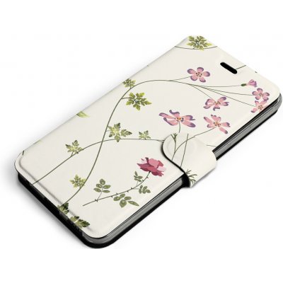 Pouzdro Mobiwear Flip Sony Xperia 10 IV - MD03S Tenké rostlinky s květy – Zboží Mobilmania