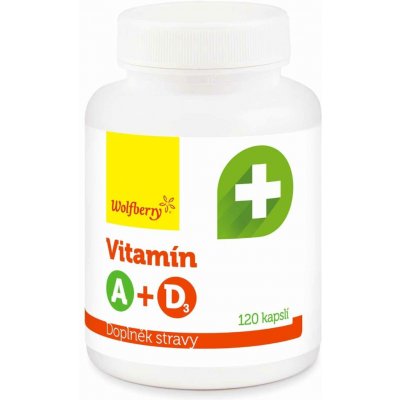 Wolfberry Vitamín A + D3 120 kapslí – Hledejceny.cz