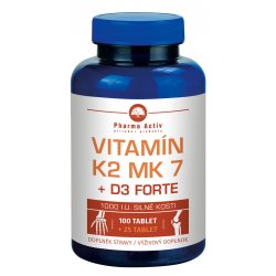 Pharma Activ Vitamín K MK7 + D3 Forte 100 tablet + 25 tablet