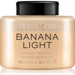 make-up Revolution Loose Baking Powder Banana Light Transparentní pudr 32,0 g – Zbozi.Blesk.cz