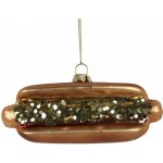 Clayre & Eef Vánoční skleněná závěsná ozdoba hot dog 13*4*6 cm – Hledejceny.cz