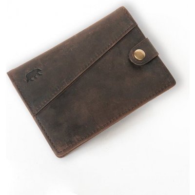Alaskan Maker kožená peněženka Handy Max Hnědá