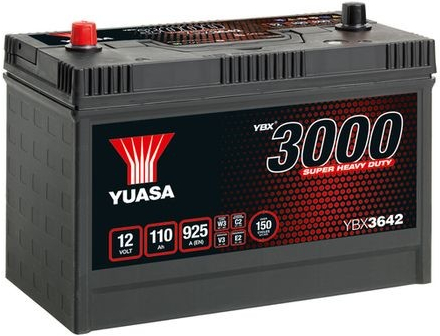 Yuasa YBX 3000 SHD 12V 110Ah 925A YBX3642