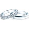 Prsteny Savicki Snubní prsteny bílé zlato půlkulaté diamanty SAV OBR M3 D B