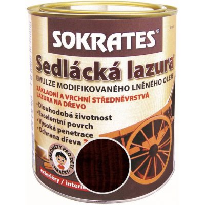 Sokrates Sedlácká lazura na dřevo 0,7 kg palisander – Zboží Mobilmania
