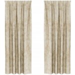 Sametové závěsy 2 ks krémové barvy 245x140 cm – Hledejceny.cz