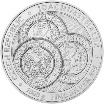 Česká mincovna Stříbrná kilogramová mince Tolar Česká republika stand 1000 g