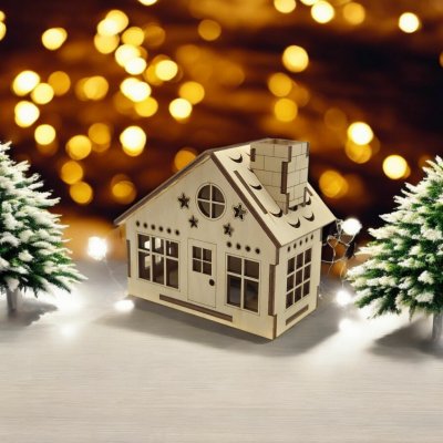 Pehucraft Dřevěný vánoční domeček č.8 – Hledejceny.cz