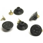 Knoflík natloukací jeansový 17mm FOREVER hvězda černá – Zboží Dáma