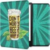 Pouzdro na čtečku knih KW Mobile Dont Worry Beer Happy KW5625613 pro Amazon Kindle Paperwhite 5 2021 vícebarevné