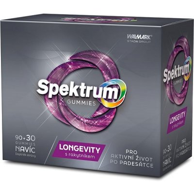 Walmark Spektrum Gummies Longevity s rakytníkem 90+30 tablet – Hledejceny.cz