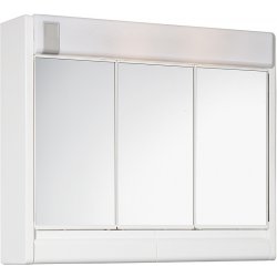 Jokey RUBÍN 60 x 51 Zrcadlová skříňka se žárovkou 2x40 W - bílá